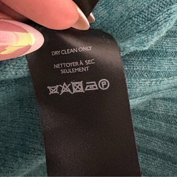 Anthropologie Pilcro Cashmere Teal Blue Womens Sweater Size Small - Picture 9 of 9